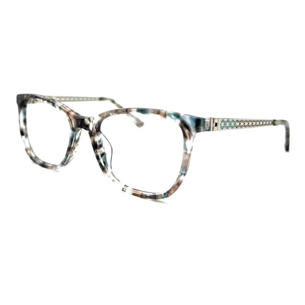 NICOLE MILLER SOPHIA C02 BROWN GREEN AUTHENTIC EYEGLASSES FRAMES 49–16–130